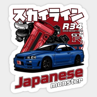 Skyline GTR R34 Sticker